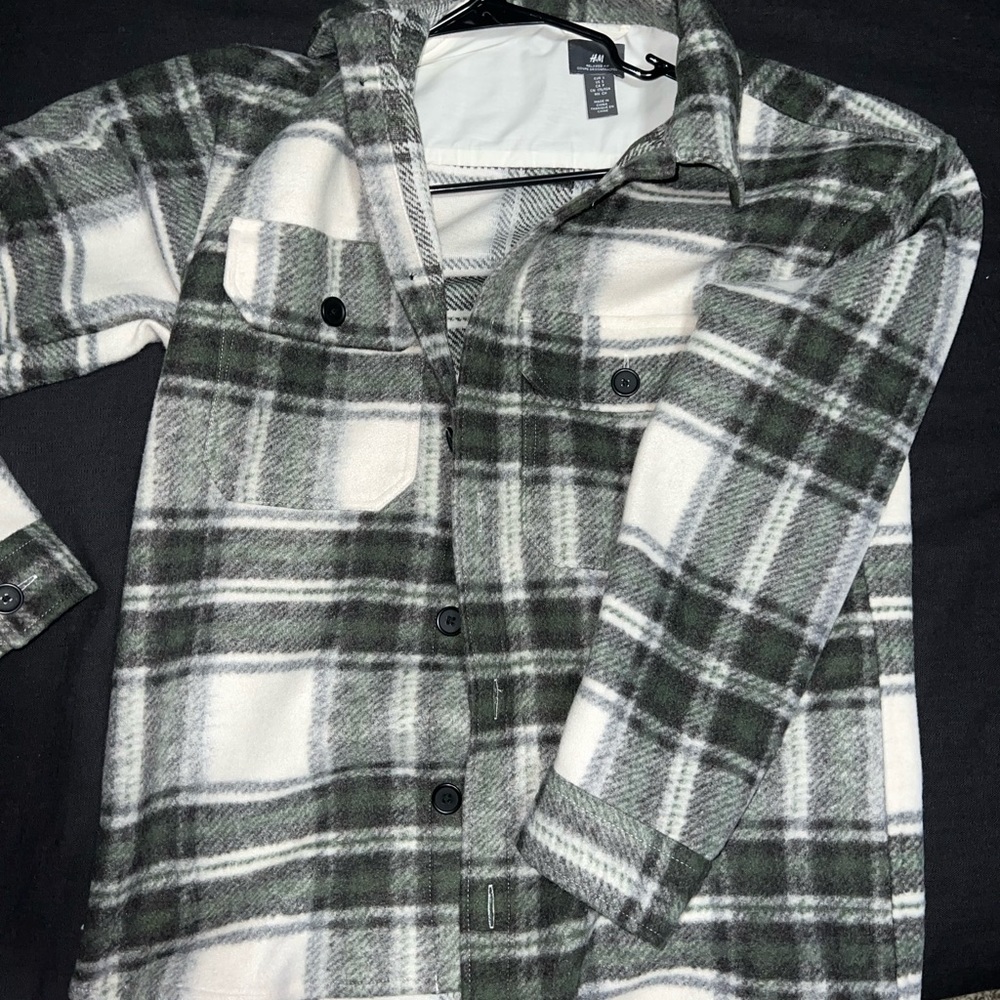 Relaxed Fit Button Up Jacket